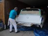 Wagon repair--Jim wet sanding tailgate 032112.jpg
