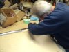 Wagon Repair--Jim working on door panel 041412.jpg