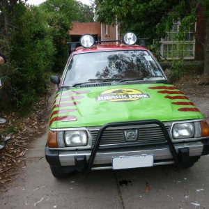 Jurassic Park Subaru Wagon